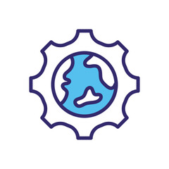Global Management vector icon