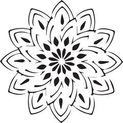 Beautiful mandala art, vector mandala design