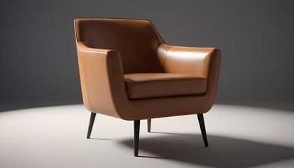 sofa chair furniture isolated on dark grey background
