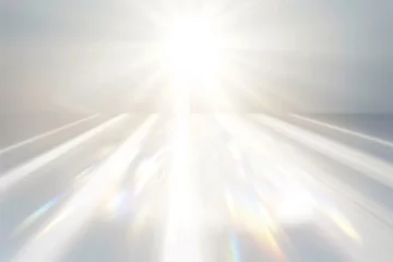 Rolgordijnen 白く輝く閃光の背景 © azure