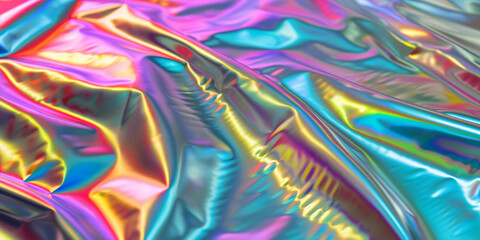 Colorful iridescent holographic foil texture, vector illustration with pastel unicorn rainbow background, pastel color glass. Christmas background. Blurred illustration for design, rgb color mode