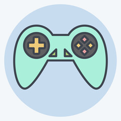 Icon Games. related to Entertainment symbol. color mate style. simple design illustration