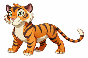 Fototapeta na wymiar tigress-named-mio-reminds vector illustration 