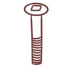 square recess screw  illustration