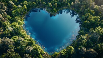 love environment concept with heart shape 