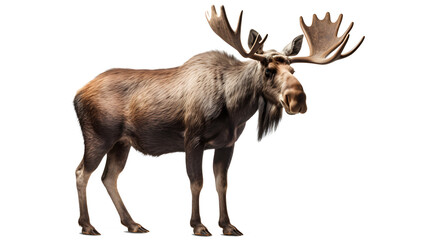 Naklejka na ściany i meble A moose as an illustration isolated on a transparent background.