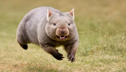  A-Happy-Wombat-Skipping-Through-A-Field- © Aarjoo