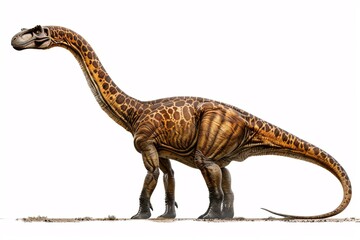 a dinosaur with long neck and long tail
