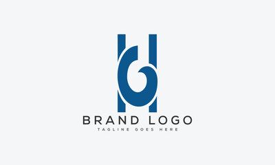 letter HG logo design vector template design for brand