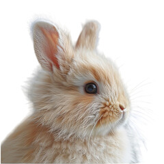 Obraz premium close up portrait of a rabbit's face, generative ai
