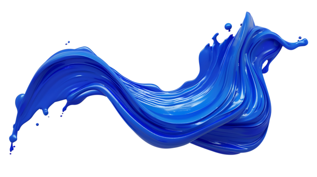 Blue wavy decoration, for posters or backgrounds. isolated