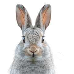 Obraz premium close up portrait of a rabbit's face, generative ai