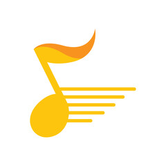 modern music player logo design
