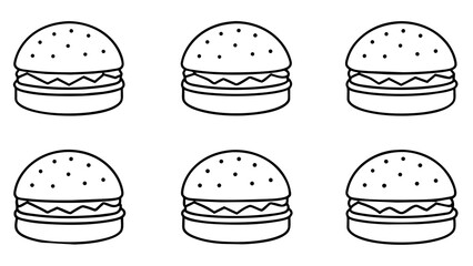 Exploring a Variety of Burger Vector Illustrations A Visual Guide