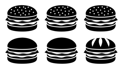 Exploring a Variety of Burger Vector Illustrations A Visual Guide