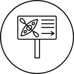 Kayaking zone Icon