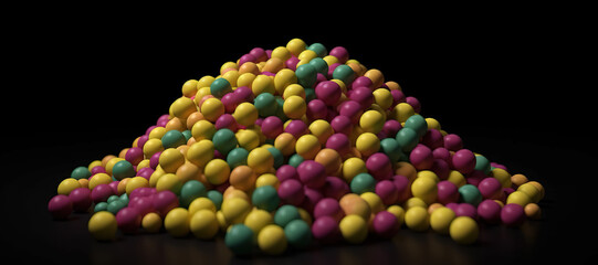 Fototapeta na wymiar colorful circle balls 67