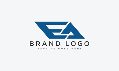 letter EA logo design vector template design for brand