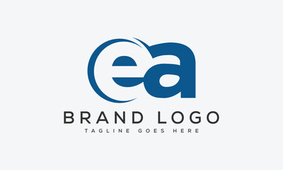 letter EA logo design vector template design for brand