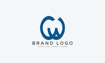 letter CW logo design vector template design for brand