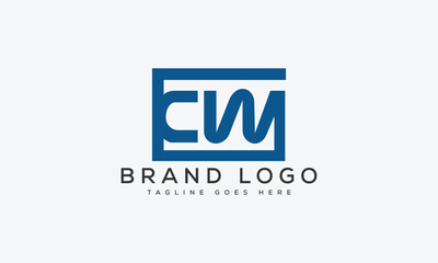 letter CW logo design vector template design for brand