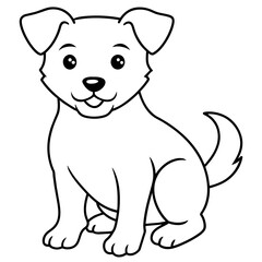  Dog vector illustration.
