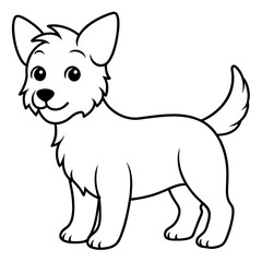  Dog vector illustration.
