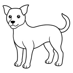  Dog vector illustration.
