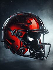 Minimalist football helmet design, soft backlight, medium shot , clip art, 8K , high-resolution, ultra HD,up32K HD