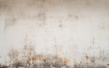 Aged wall with peeling paint and stains