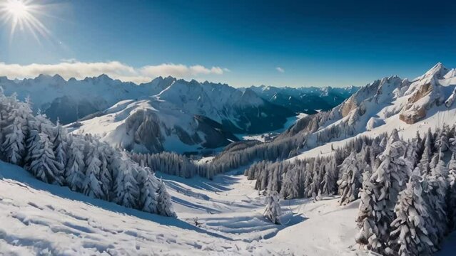 Beautiful winter view of Schladming Dachstein Austria