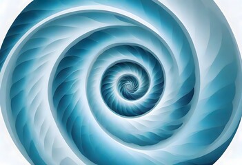 Intense and Gentle Abstract Oceanic Vortex Artistry, Generative AI