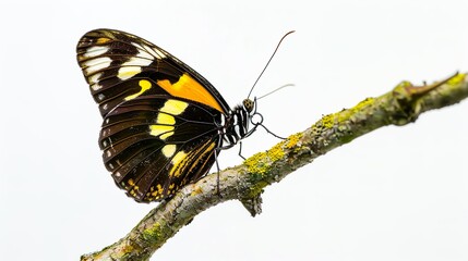 whispering wings: the delicate grace of a butterfly at rest