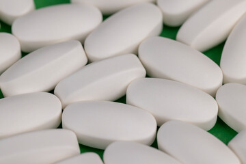 white tablets for the treatment of diseases