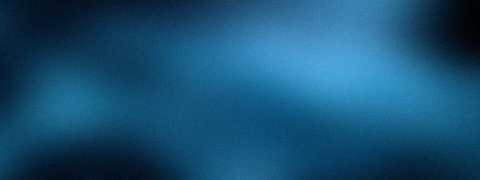 Digital noise gradient. Nostalgia, vintage 70s, 80s style. Abstract lo-fi background. Retro wave, synthwave. Wallpaper, template, print. Minimal, minimalist. Blue, black, navy, dark, cyan color