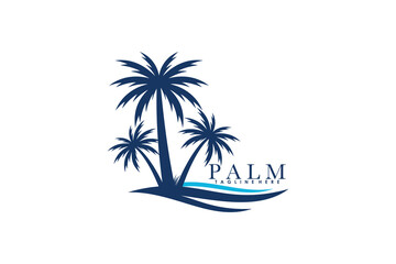 Fototapeta na wymiar palm design concept premium