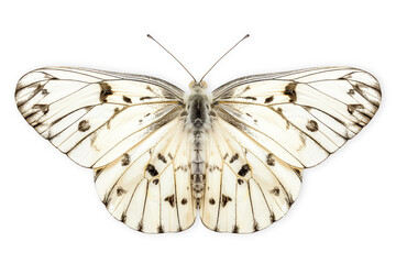 Beautiful Marbled White butterfly isolated on a white background with clipping path
