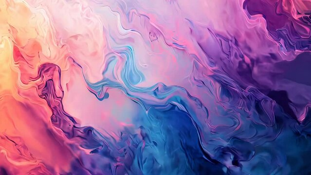 abstract background with color spots of paint in blue and pink colors