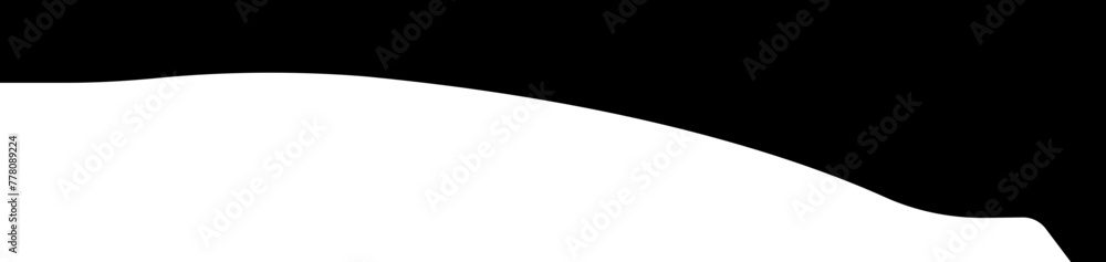 Poster border shape in trendy fill style for website design. vector banner header and separator. background