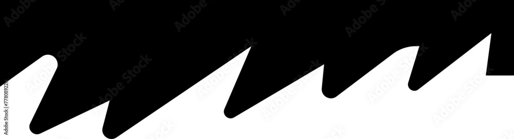Poster border shape in trendy fill style for website design. vector banner header and separator. background