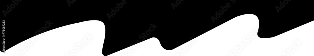 Poster border shape in trendy fill style for website design. vector banner header and separator. background