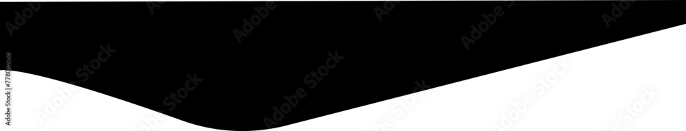 Poster border shape in trendy fill style for website design. vector banner header and separator. background