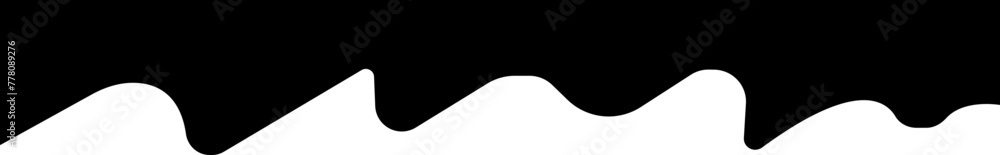 Poster border shape in trendy fill style for website design. vector banner header and separator. background