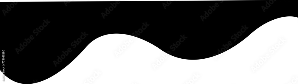 Poster border shape in trendy fill style for website design. vector banner header and separator. background