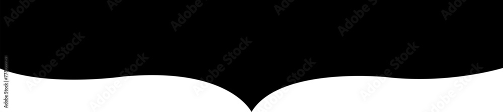Poster border shape in trendy fill style for website design. vector banner header and separator. background