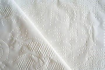White Paper Towel Featuring Stylish Dot Pattern