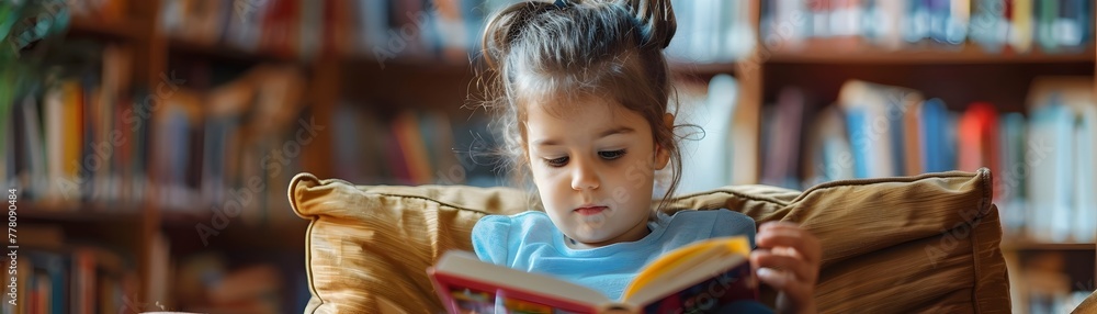 Poster a curious child s first library card exploring the world of stories and knowledge with excitement an