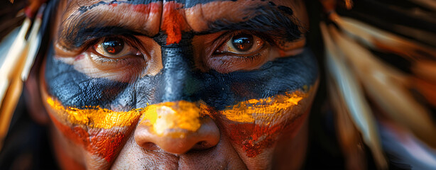 Head of indigenous person for international day of the world's indigenous people