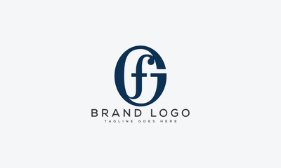 letter GF logo design vector template design for brand