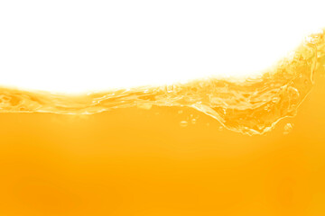 The surface of the orange water ripples looks like beer. - obrazy, fototapety, plakaty